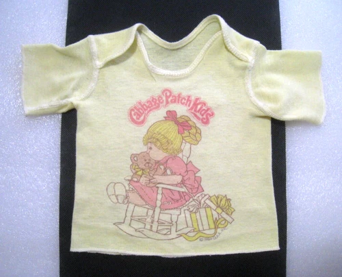 Vintage CPK Cabbage Patch Kids Doll or Newborn Infant Baby Shirt with Graphic