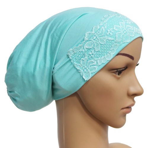 Muslim Women Caps Bonnet Turban Hat Hair Loss Scarf Islamic Beanie Baggy Arab - Picture 37 of 42