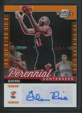 2020-21 GLEN RICE 13/25 AUTO PANINI CONTENDERS OPTIC ORANGE PERENNIAL AUTOGRAPHS
