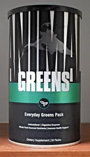 Animal Greens Universal Nutrition Pill Stack 30 Packs Green Immune Support