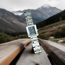 Hamilton Ladies  000032 Stainless Steel Bracelet Rectangular Quartz Watch