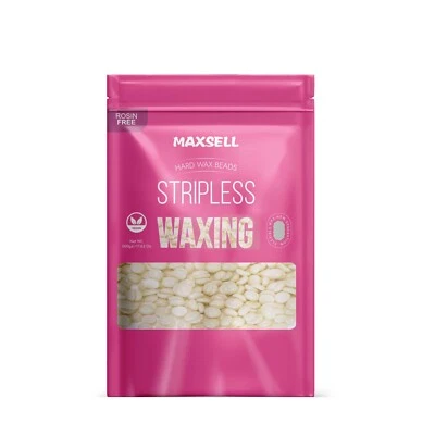 MAXSELL "Depilatory Hard Wax Beans for Brazilian Hair Removal - Hot Wax Beads Pellet UK"