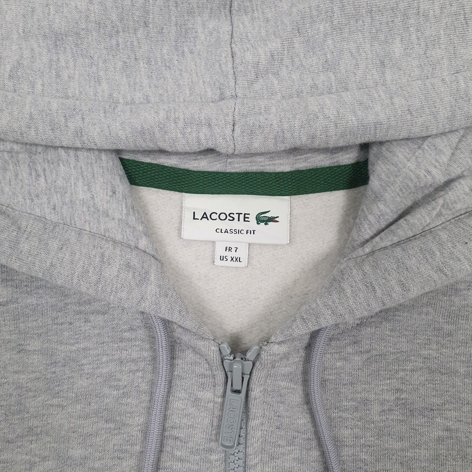 LACOSTE Full Zip Classic fit Jumper Sweatshirt Mens XL image 2