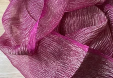 Rose & Gold Iridescence 100% Sheer Silk Voile Fabric 36” Wide By the Yard