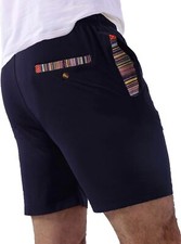 Mens Stretch Anti-Wrinkle Shorts Drawstring Summer Beach Golf Casual