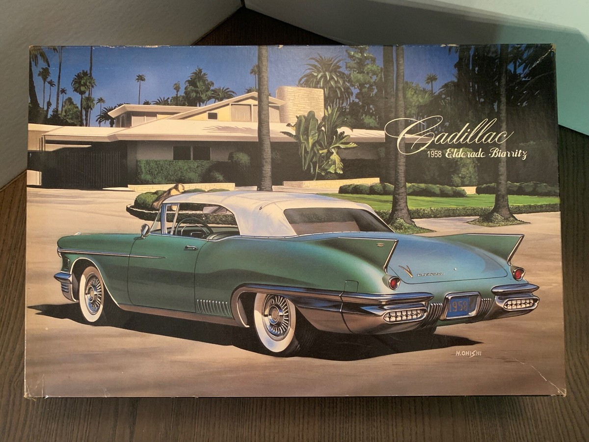 、1958 Cadillac Eldorado プラモデルキット、未開封品 Cadillac Eldorado Biarritz 1958 Pink Cadillac 1/24 Plastic