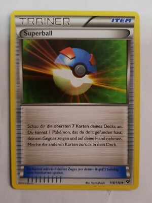 Pokemon XY SuperBall 118/146 Uncommon Trainer Card / Deutsch