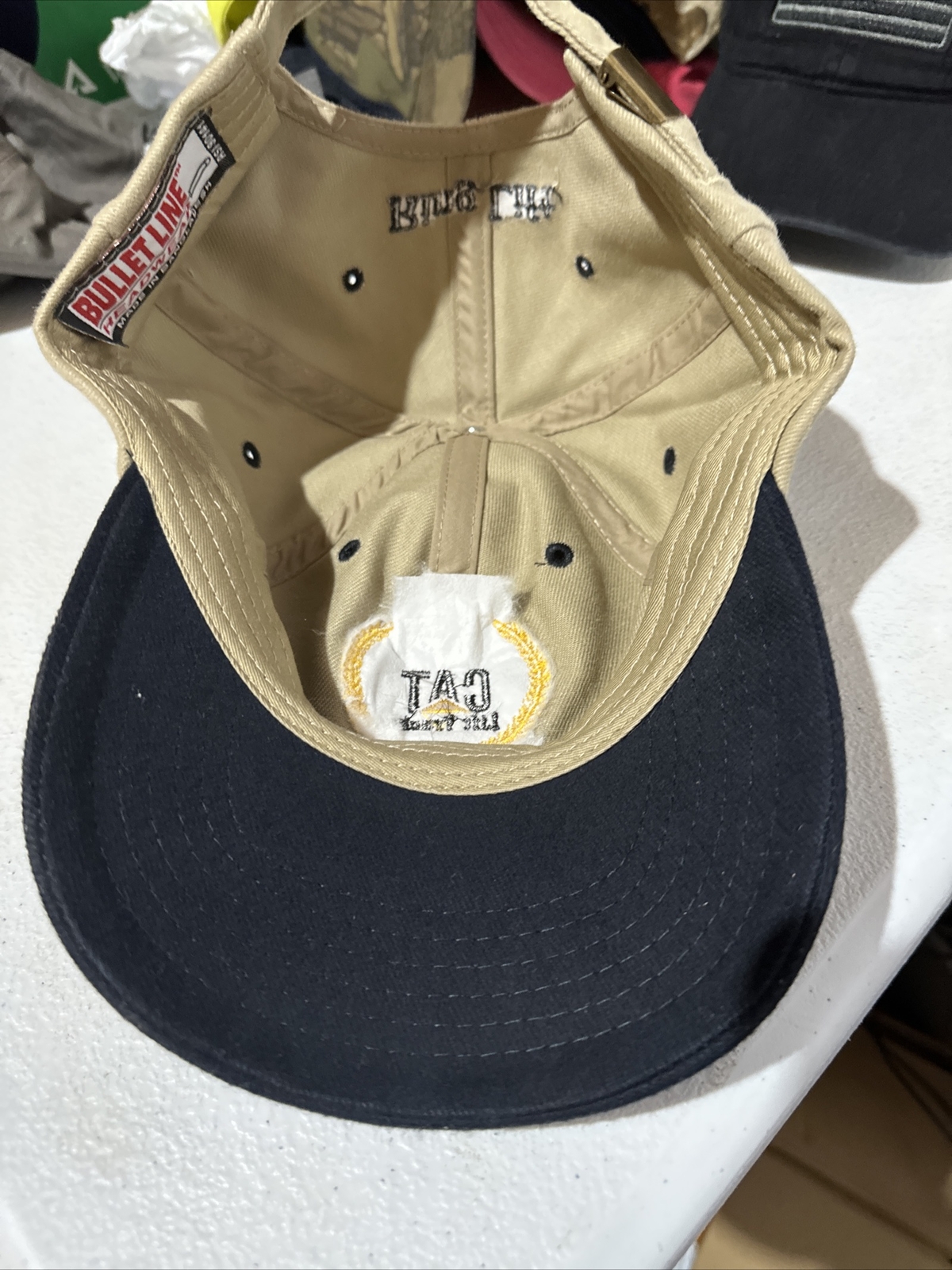 CAT Operator Trainer Hat Cap Strap Back Brown One… - image 7