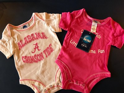 Alabama Crimson Tide Football Set of Bodysuit Baby set