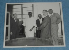 Vintage US Steel Photo Unknown African Dignitary or Diplomat Visits Facility