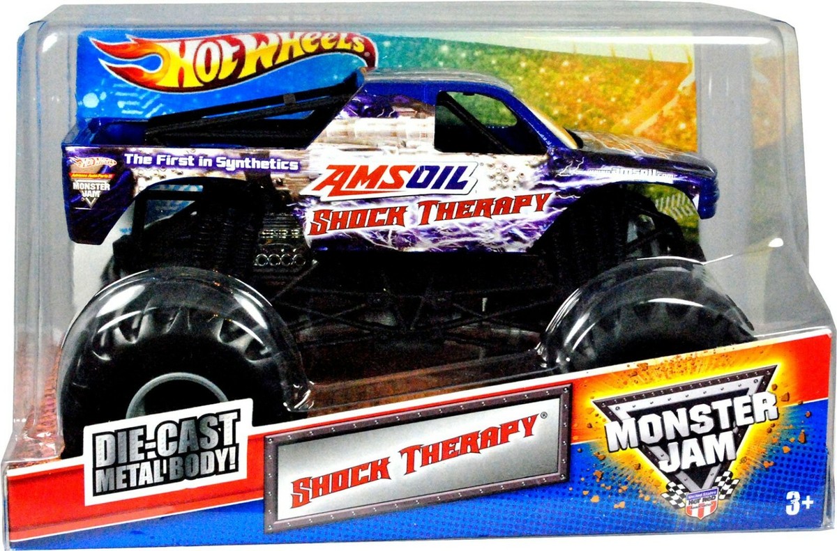 HotWheels ホットウィール　1/24 モンスタージャム L 2011 Hot Wheels Monster Jam 1:24 DieCast Metal Body SHOCK THERAPY
