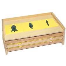 Botany Leaf Cabinet with 18 Insets - MONTESSORI BIOLOGY / BOTANY MATERIALS
