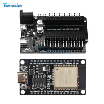USB Type-C ESP32 Wifi Bluetooth Development Board + ESP32 30P Expansion Board