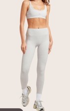 SET Active Leggings Sz Small Tan Activewear Comfort Yoga Full Length