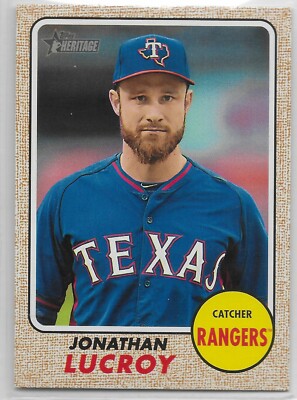 2017 Topps Heritage #228 Jonathan Lucroy Texas Rangers | eBay