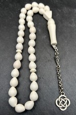 Tesbih AY YILDIZ OSMANLI Kazaz Lüle Taşı Natur Meerschaum handarbeit Gebetskette