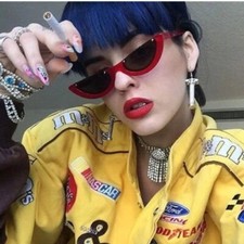 Super Cateyes Vintage Inspired Fashion Mod Chic High Pointed Cat-Eye Sunglasses