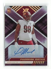 PHIDARIAN MATHIS #198 /10 RC 2022 PANINI XR COMMANDERS AUTO SSP