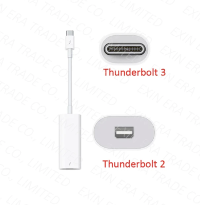 Apple A1790 ThunderBolt 3 Male (USB-C) to ThunderBolt 2 Female