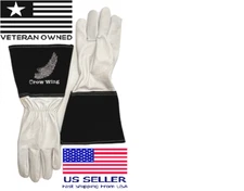 🌹Premium Rose Pruning Gardening Goatskin Leather Long Cuff Thorn Proof Gloves🌷