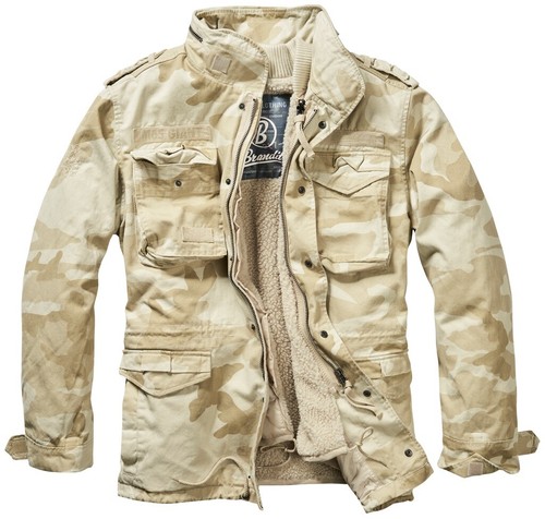 BRANDIT Giubbotto Giacca uomo militare M-65 GIANT Parka 2 in 1 Jacket  Desert | eBay