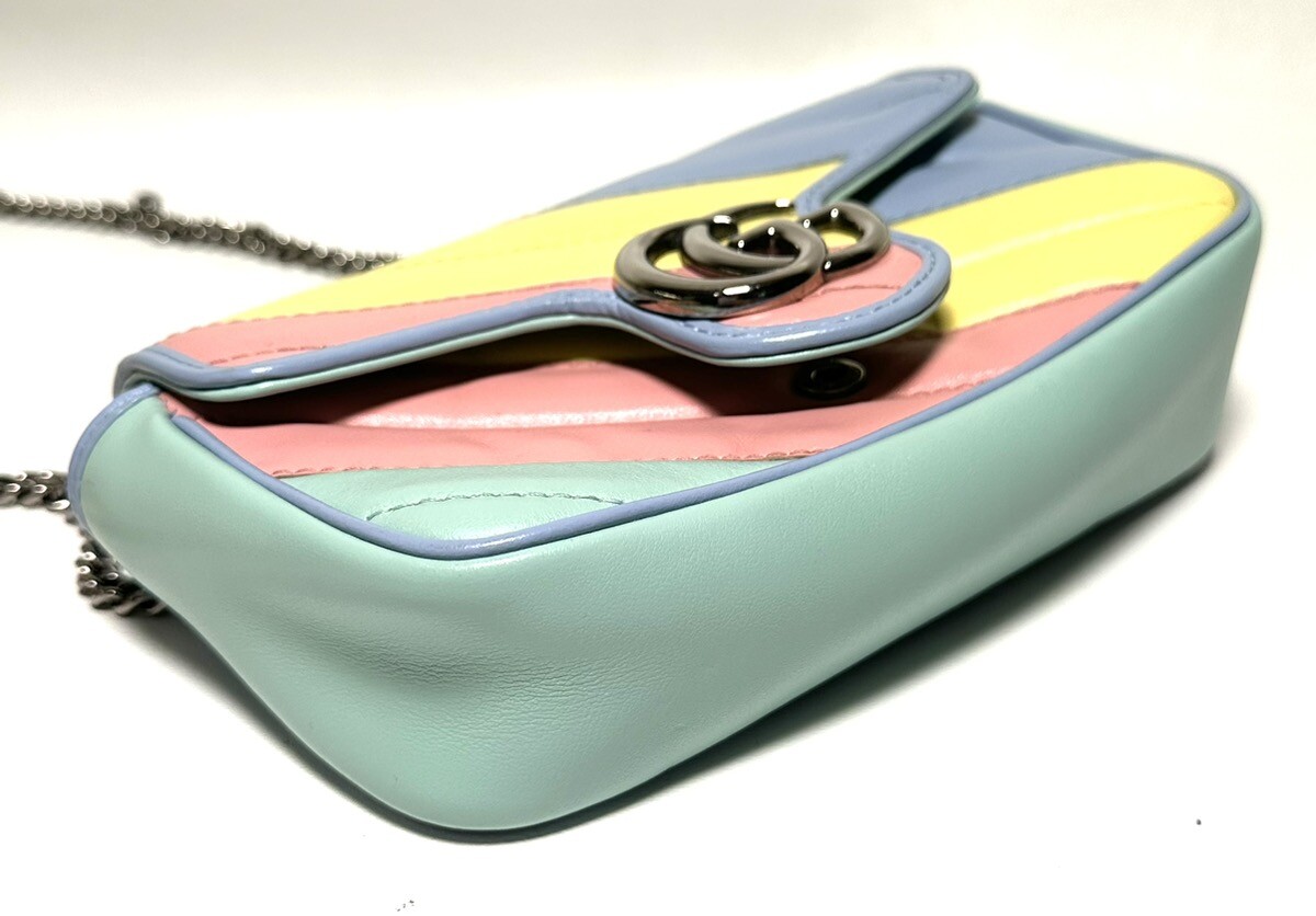 Gucci GG Rainbow Limited Edition Super Mini Marmont Bag Gucci GG Rainbow Limited Edition Super Mini Marmont Bag