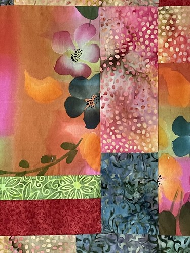 Lovely Colorful Handmade Cotton Batik Quilt Twin Size 82x62” Made In USA - Picture 8 of 19