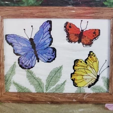 Janlynn Butterflies Garden Designs For The Needle Hometown Cross Stitch Kit