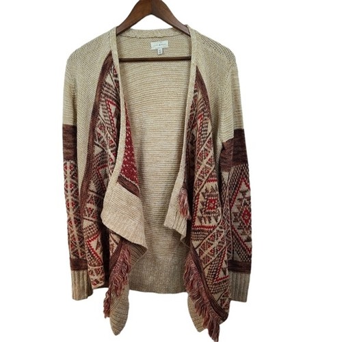 Front Fringe Cardigan Medium Womens | eBay