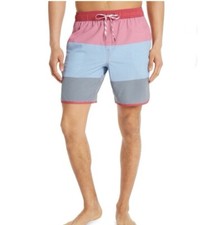 George Men's Dolphin Hem Swim Trunks with UPF50 Size S 28-30  8  Inseam