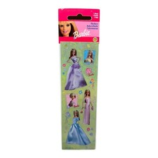 Sealed vintage 2000 SandyLion Barbie Doll stickers Barbie in pastel gowns