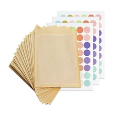 100 Pcs Bakery Bags with Window 5.1 x 7.5 Inches Paper Cookie Bags Pastry Bag...