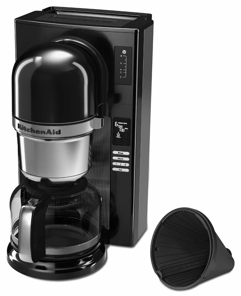 KitchenAid 5KCM0802EOB Pour Over Coffee Maker Brewer 220 Volts Export - Black