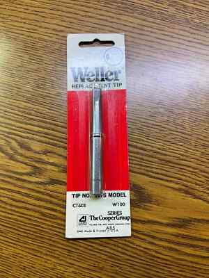 Weller CT6E8 Soldering tip,Diameter .25 , 800 degree,Screwdriver Made in U.S.A.,