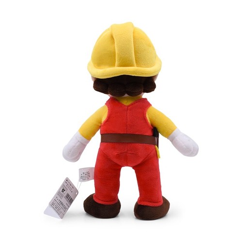 Peluche 27 cm Super Mario Bros Mario Maker peluche bambola morbida bambini regalo compleanno - Foto 7 di 13