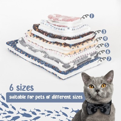 Pet Mat Paw Prints Dog Cat Puppy Fleece Soft Warm Blanket Bed Cushion  Mattress. | eBay