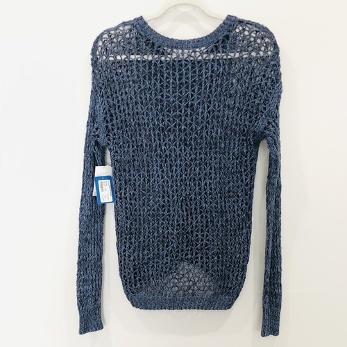 NWT! Volcom BLUE Loose Knit Long Sleeve Sweater - Picture 2 of 9