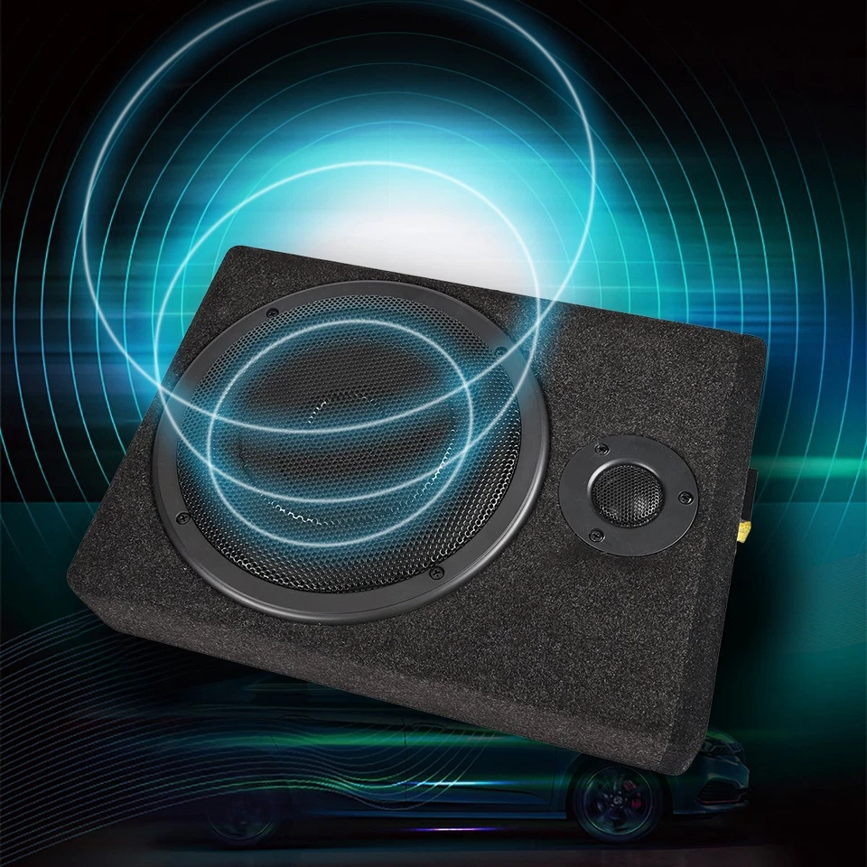 xytool 8''Auto Aktiv Subwoofer Bassbox mit Verstärker KFZ Untersitz Lautsprecher - Bild 3 von 4