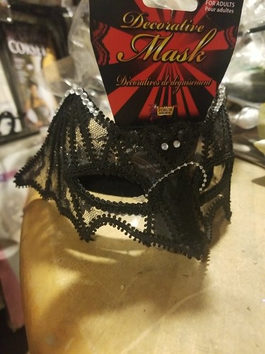 Black Woman Masquerade Half Mask Cosplay Halloween Party Mask Costume 50% off - Picture 2 of 2
