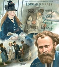 Togo 2012 MNH - Edouard Manet (1832-1883). YT 594, Mi 4517/Bl.719