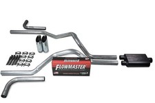 Dodge Ram 1500 94-03 2.5 Dual Exhaust Kit Includes Flowmaster 40 W Tip Side Ex