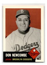 1991 Topps Archives 1953 - #320 - Don Newcombe - Brooklyn Dodgers