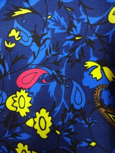 Lularoe Women's Classic T Dark Blue Paisley Top Size XS NWT - Picture 2 of 3