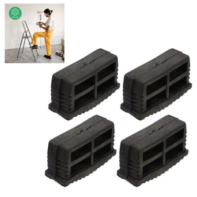Simplified Installation with 4Pcs of Non Slip Rubber Ladder Feet Protectors