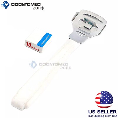 1 Pc Shavers Razors W/10 Blades Foot Hard Tough Skin Corn Remover Tool