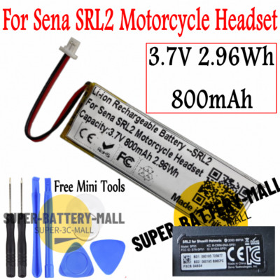 Replacement 3Wire Battery For Sena SRL 2 SHOEI SP51 SRL2 For SHEIO SP51 Helmets