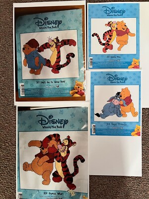J17 J18 J19 J24 Vier Winnie Pooh & Friends Kreuzstich MUSTER keine Sets