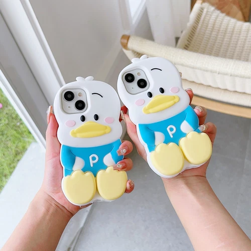 3D Duck Silicone Phone Case Suitable for iPhone 15 Pro Max 14 13 12 11- - Picture 3 of 23