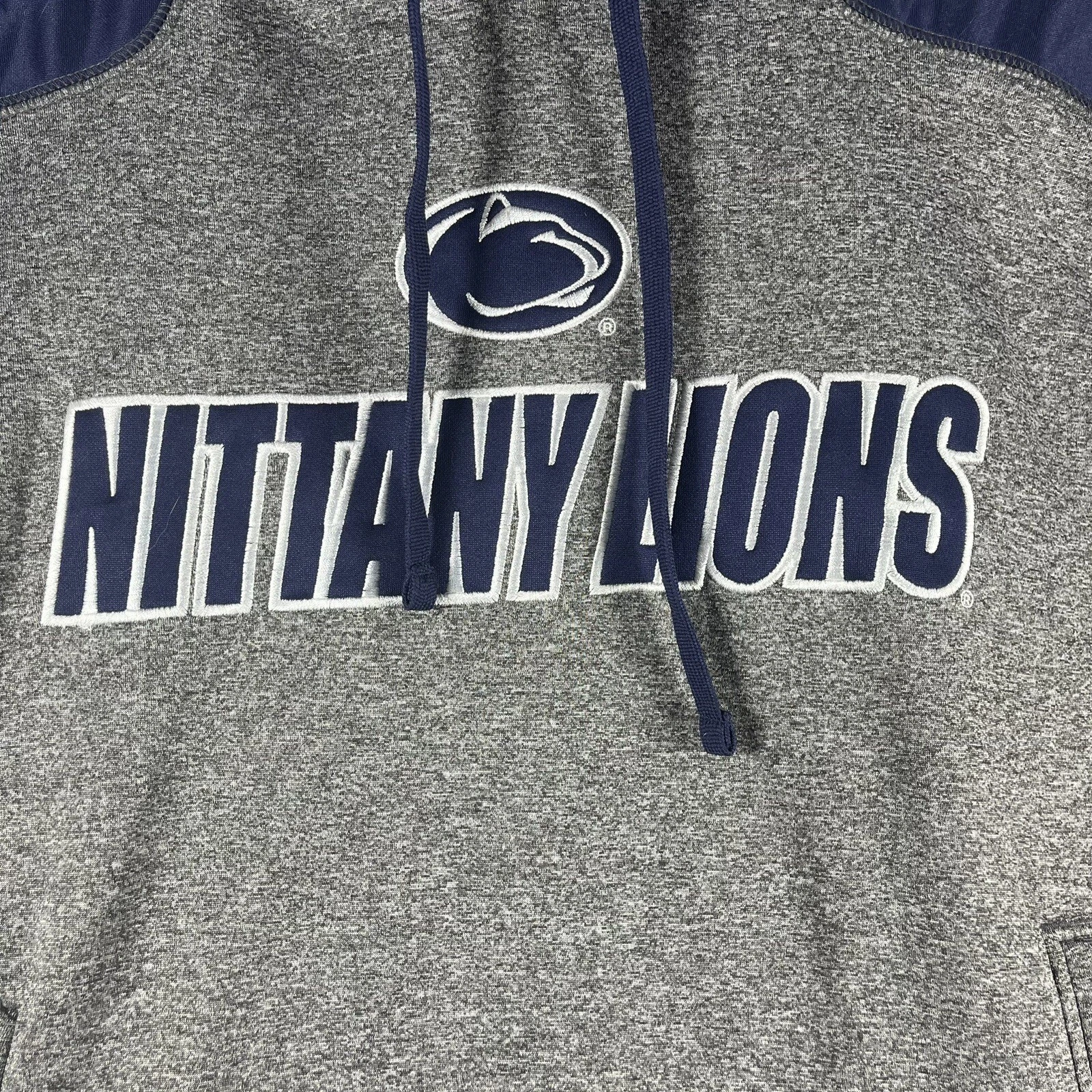 VETEMENTS Felpa con cappuccio uomo Knights Apparel Nittany Lions grigio blu maglione manica lunga taglia M