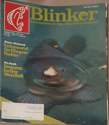 Angelzeitschrift Blinker Ausgabe vom August 1982